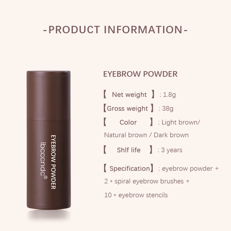 [Emperor] Ibcccndc Eyebrow Powder Cetakan Alis Instan Eyebrow Stamp / Stempel Alis Waterproof