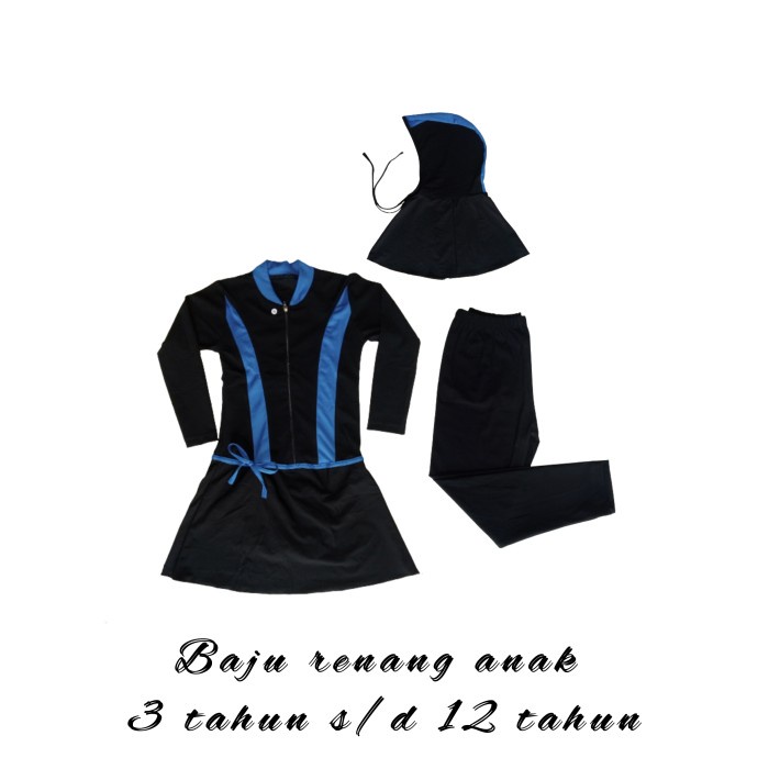 BAJU RENANG ANAK ANAK PEREMPUAN 3/12TAHUN