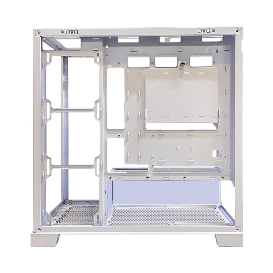 PRIME A-[Q] WHITE - PREMIUM GAMING CASE - TEMPERED GLASS