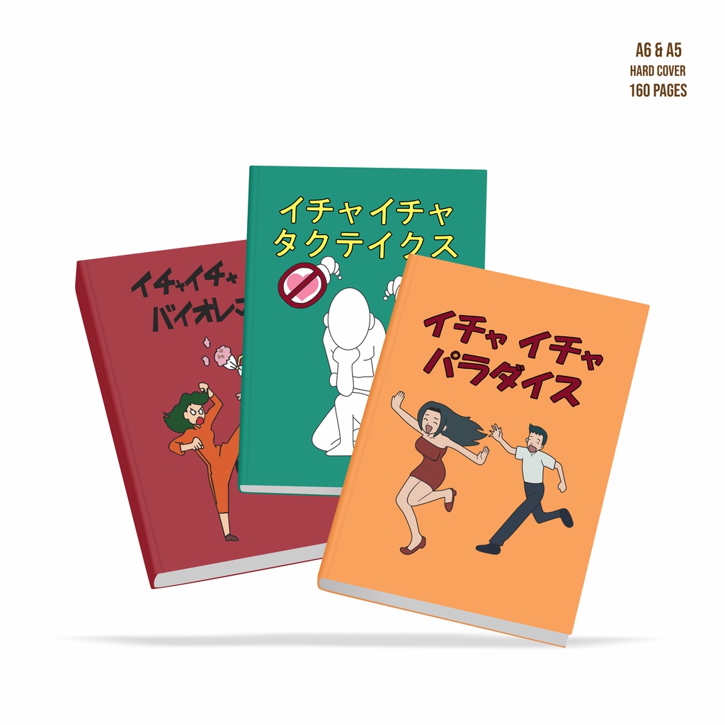 Hard Cover Notebook Kakashi Icha Icha Series (Tactics, Paradise, Violence) Naruto Pocket