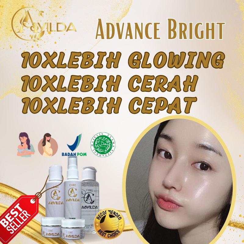BPOM Asyilda Skincare Paket Skincare Wajah Glowing BPOM Paket Whitening Flek Paket Pemutih Wajah Cre