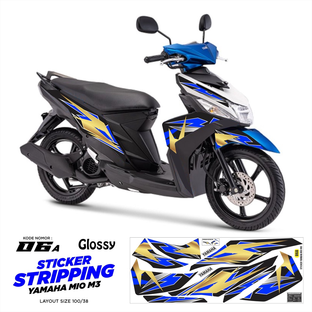 strping variasi mio m3 / decal mio m3 / striping mio thailand racing / mio m3