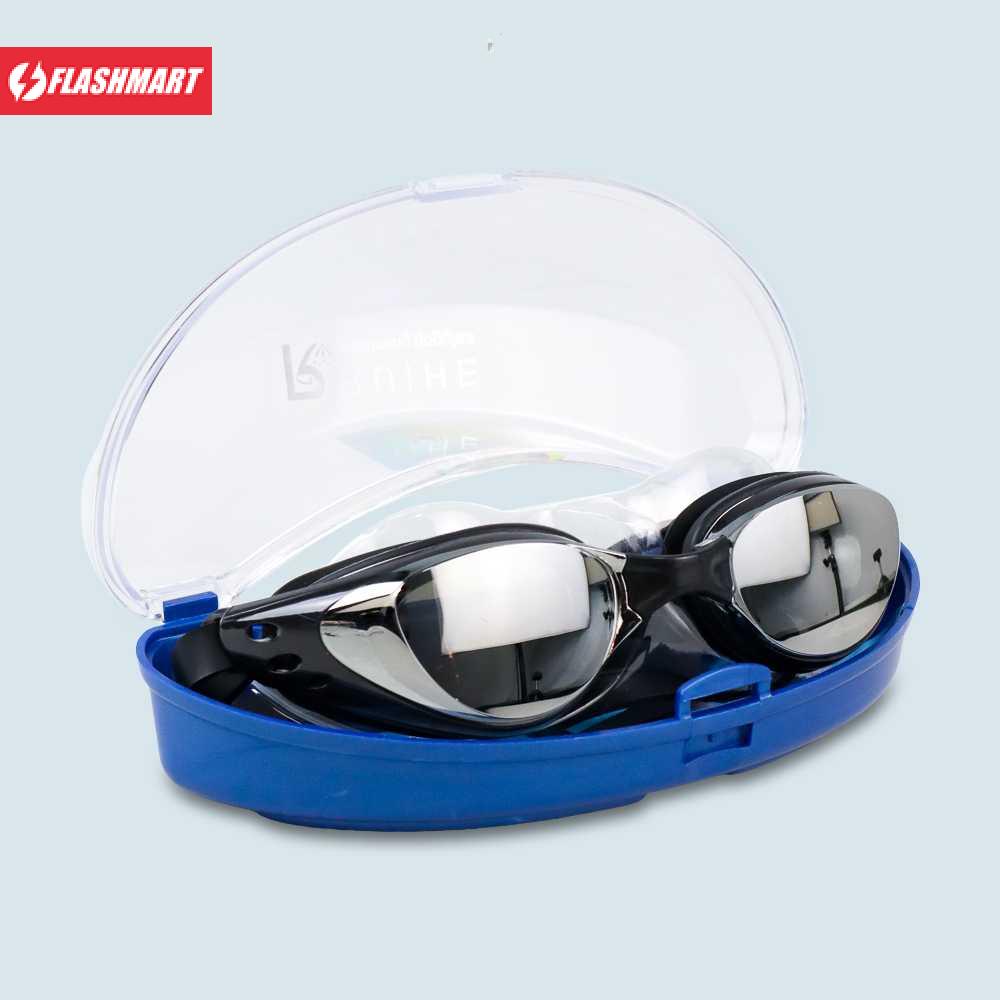 Flashmart Kacamata Renang Coating Mirrored Anti Fog UV Protection - RH6100