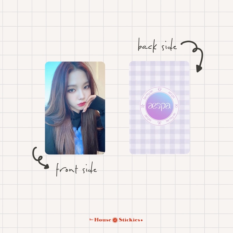 AESPA Unofficial Photocard Gf Selca Vol 2 (Fanmade)