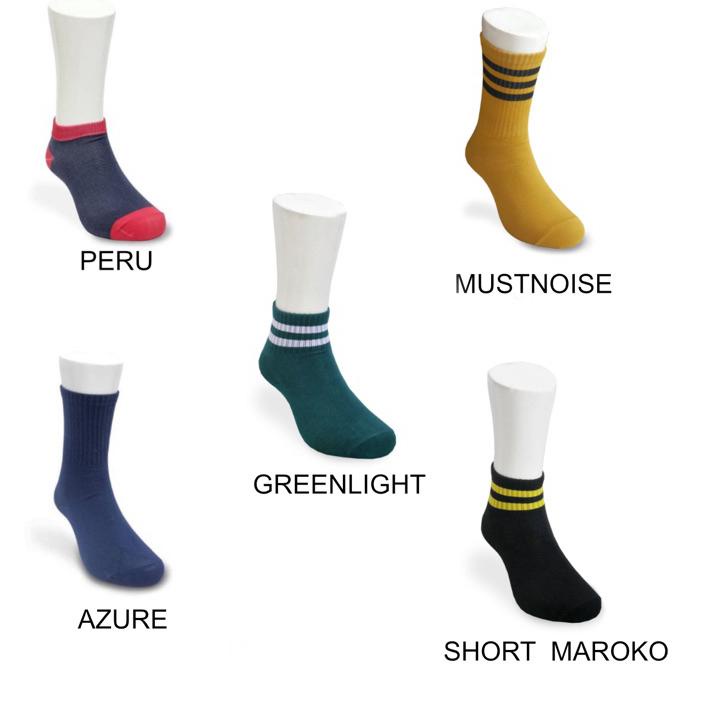♣ Paket crew socks 5 pasang ★