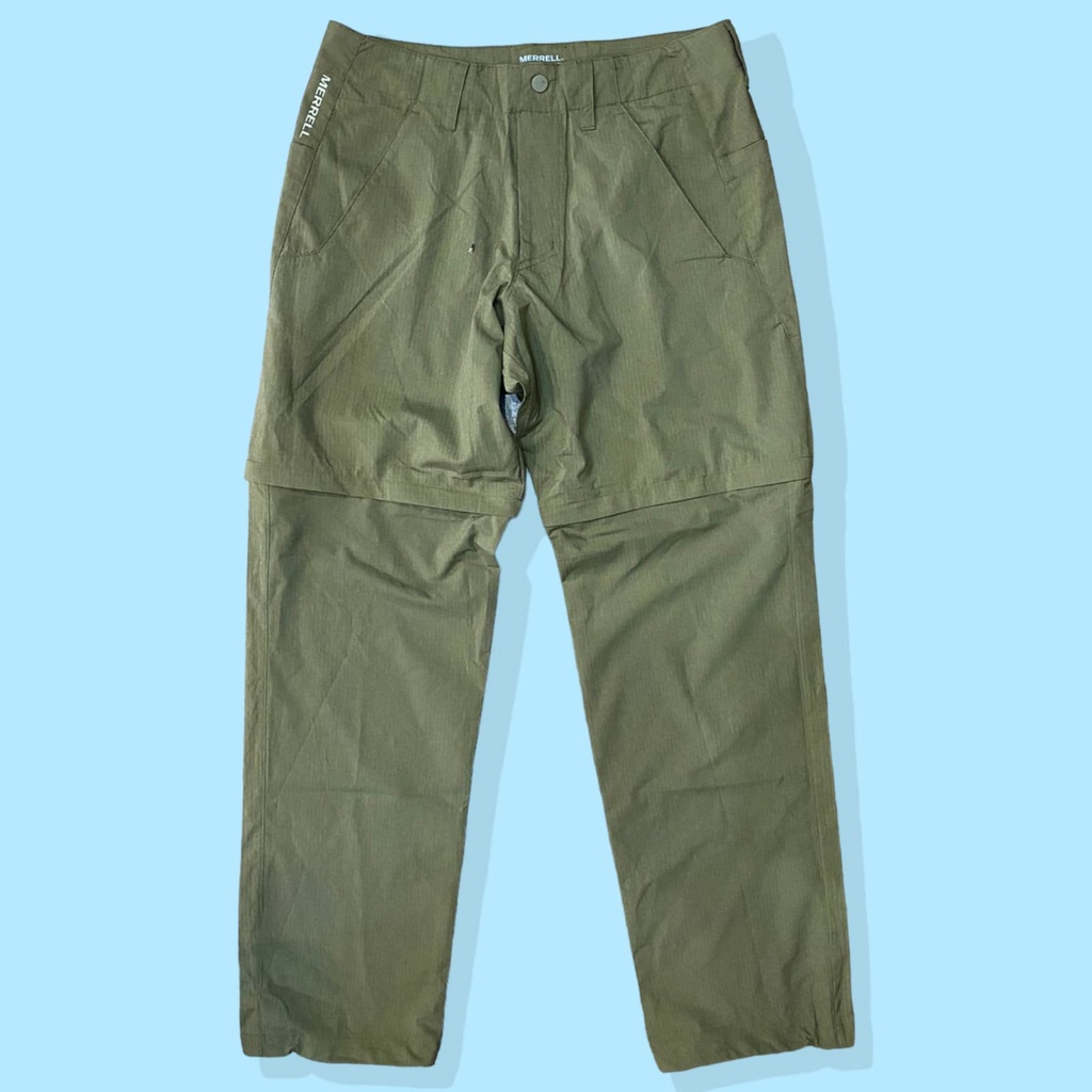 Celana Panjang Cargo Pria Merrell Convertible Pants Green Size 30