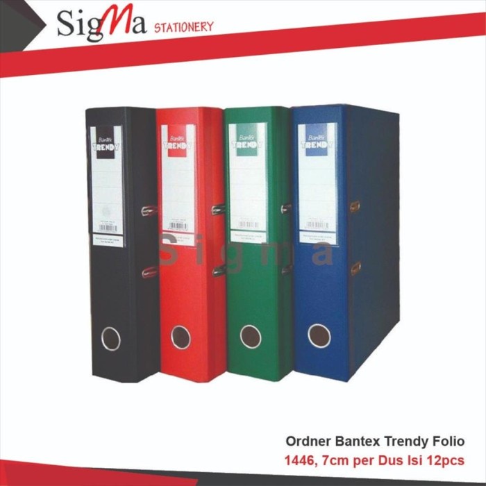 

Terlaris Ordner / Odner Bantex Trendy Folio 1446 7Cm F4 (Dus)