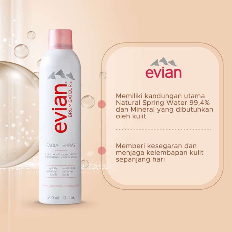 EVIAN Facial Spray Brumisateur KEMASAN BARU 150ML DAN 50 ML