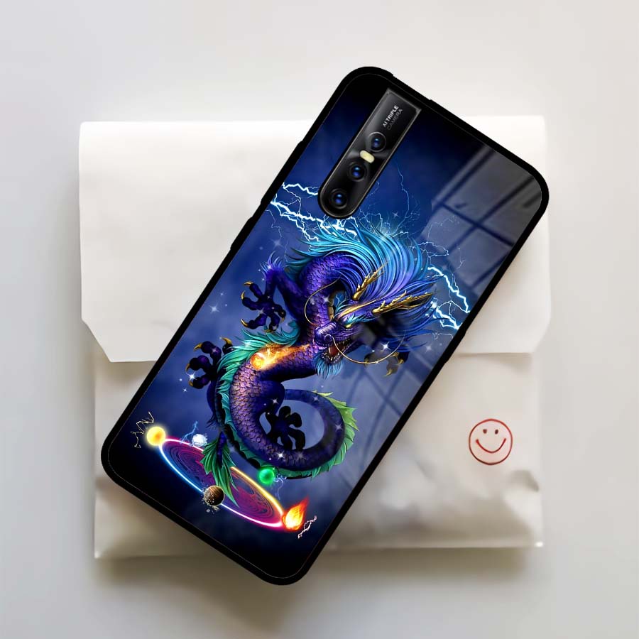 (MT86) Case Kilau Vivo V15 Pro | V15 Pro | Casing Hp Vivo | Pelindung Smartphone Seven Case | Dragon