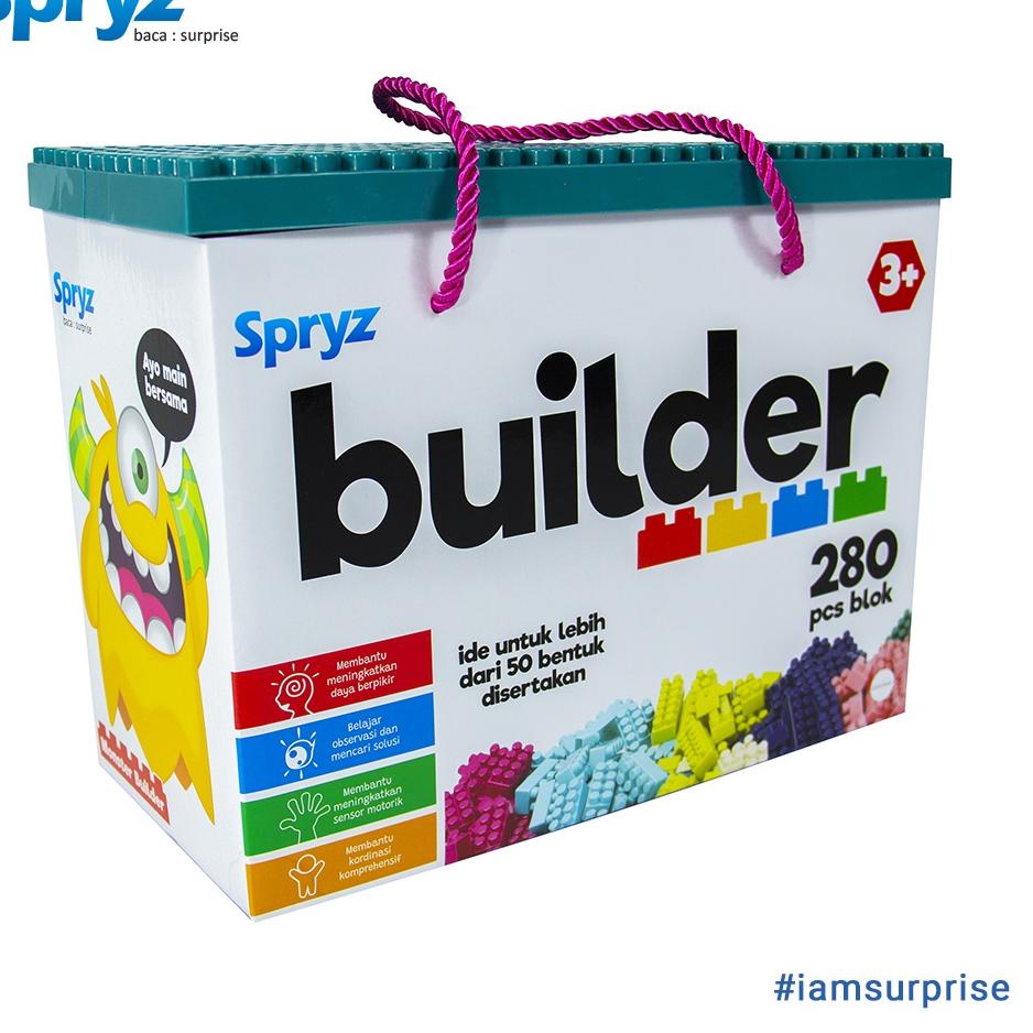 ♩ Spryz Builder Mainan Bricks Block  ☋