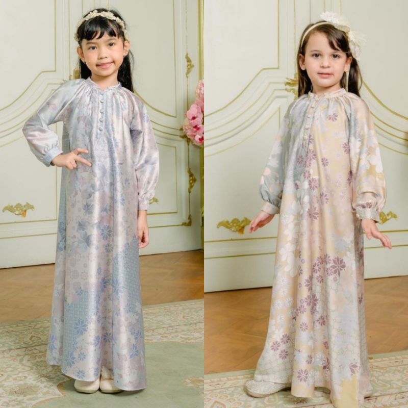 Aesan dress kids buttermint sage by ainayya