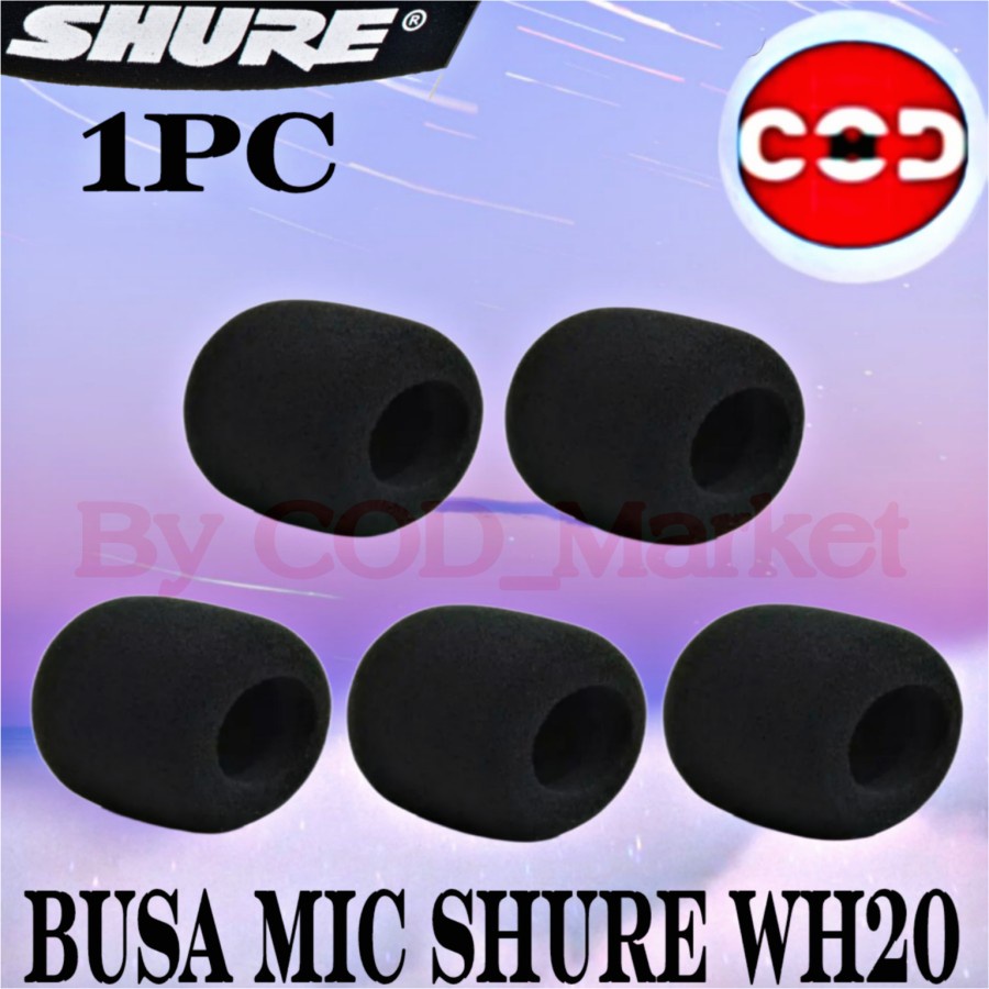 Busa Mic Headset Shure WH20 Foam Microphone WH-20 WH 20