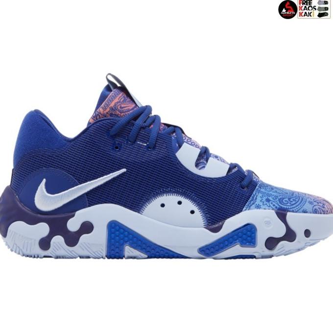 Sepatu Basket PG 6 NRG All Star Blue Paisley Fluoro Black Mint Green