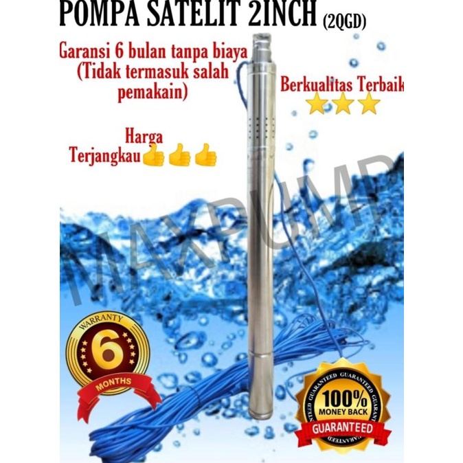 Pompa Satelit 2 Inch 0,5 Hp / Submersible Pump / Pompa Sibel / Sible