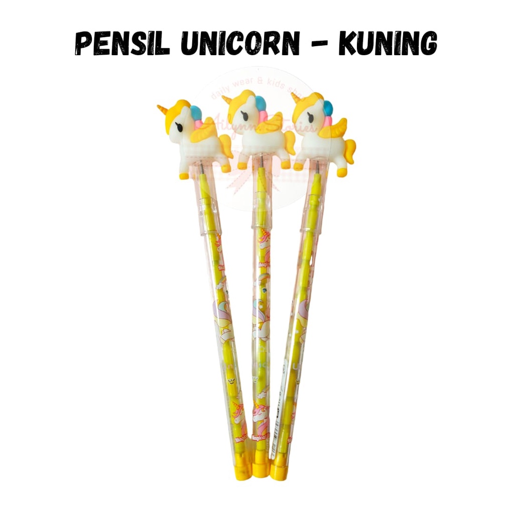 Pensil Susun Karakter Unicorn / Sanrio Lucu