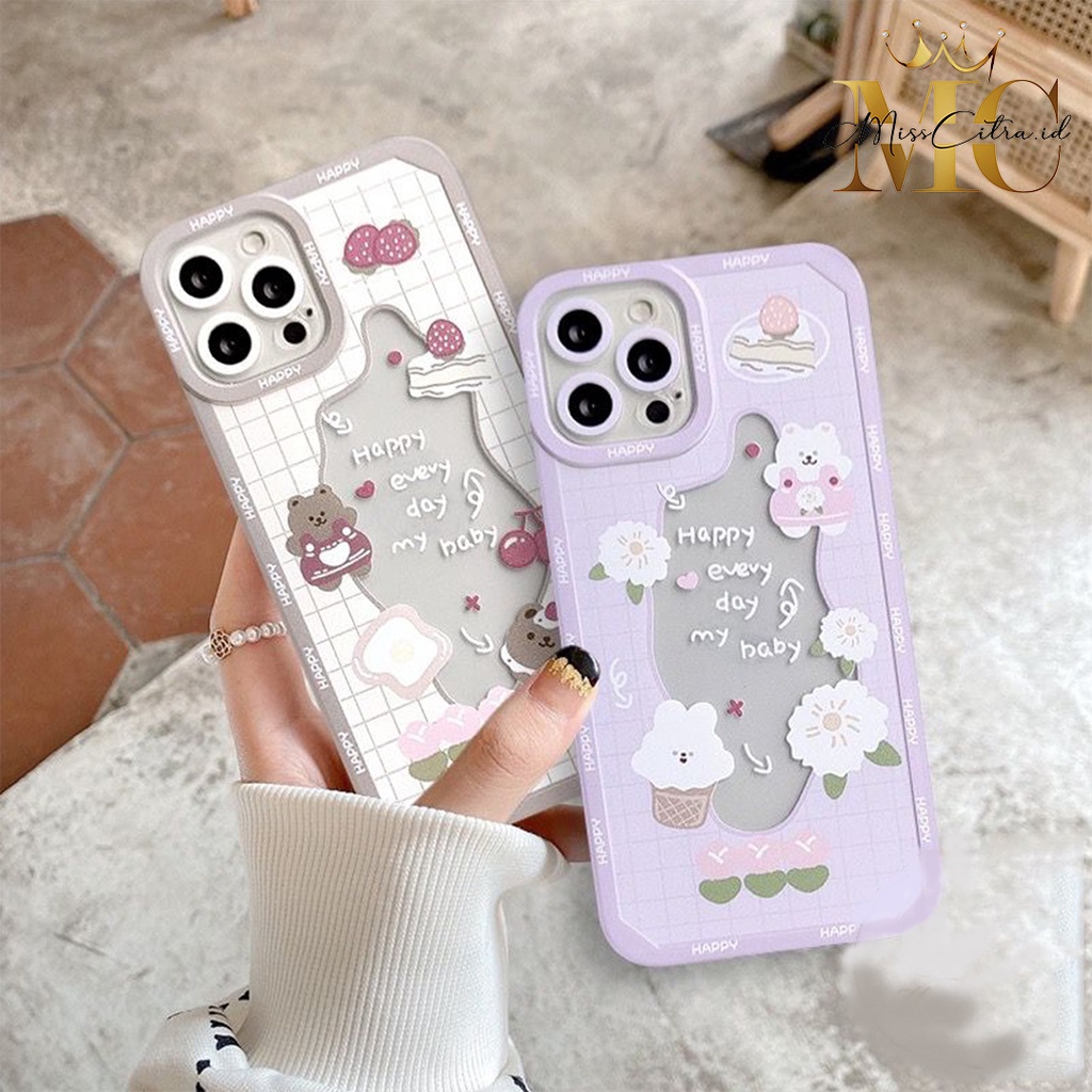 SS106 SOFT CASE DESAIN KUE STRAWBERRY CHERRY UNTUK INFINIX SMART 5 6 8 HOT 9 10 11 11S 40 40i NOTE 8