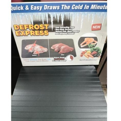 MENARIK (pakai Box) Pencair Daging Beku Defrosting Defrost Tray Plate Talenan Alas Pencair Es Ayam I