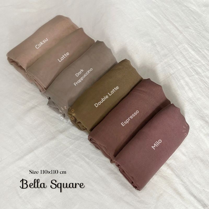 Bella Square Hijab Polycotton Bella Square Jilbab Daily Bella Square Hijab Daily Segi Empat Polycotton