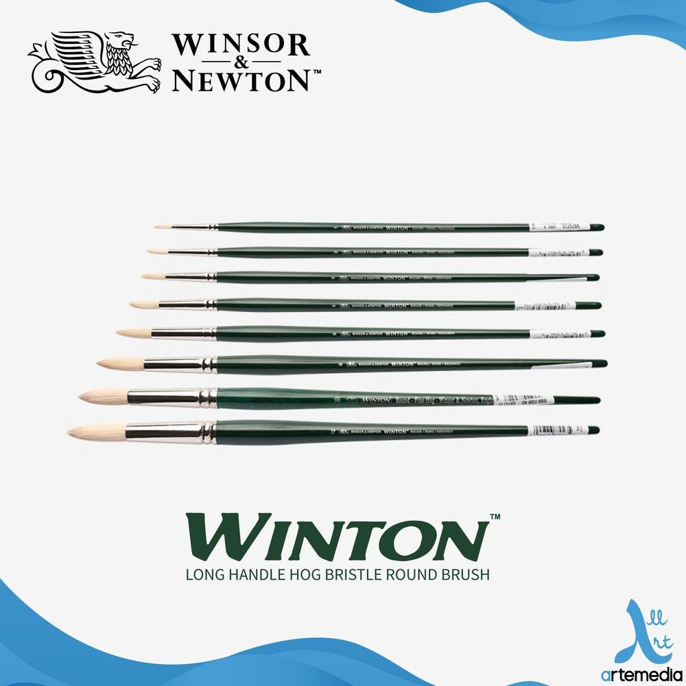 

Kuas Lukis Winsor & Newton Winton Hog Round Bristle Brush Long Handle