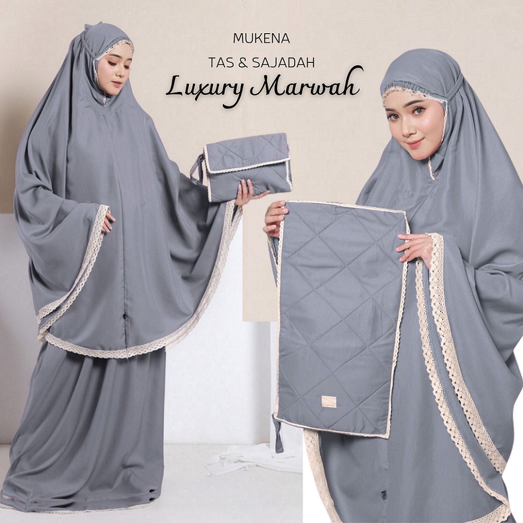 Mukena Dewasa Katun  Free Tas Sajadah Terfavorit Grosir