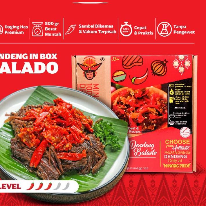 

✸ 500gr Dendeng Sambal Balado Minang Pride ☚