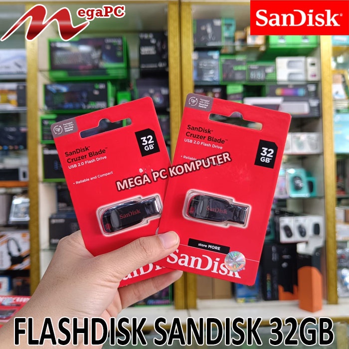 FLASHDISK SANDISK 32GB ORIGINAL CRUZER BLADE