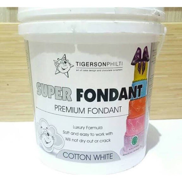 

Tigerson Philti Super Fondant Cotton White / Fondant Tigerson 5kg