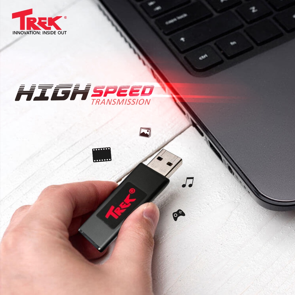 (ORIGINAL) TREK USB FlashDisk ThumbDrive Pro Metal USB 3.1 3.0 High Speed  Blade FLASHDISK ORIGINAL Flash Drive 16gb 32Gb USB 2.0 Garansi Resmi