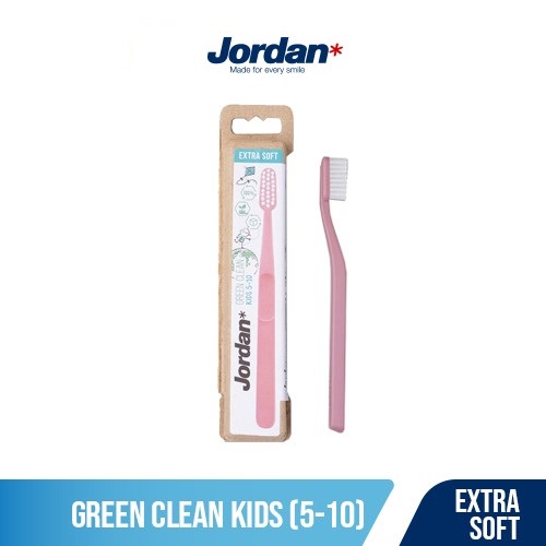 Jordan Oral Care Kids Green Clean 5-10 Extra Soft - Sikat Gigi Anak