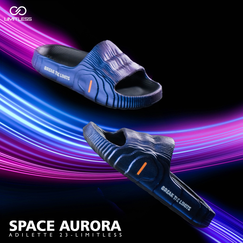 Sandal Slop Pria SPACE AURORA Eva Extralight Sendal Slide Cowok Casual Sandal Pria Terbaru 2023 Anti Slip