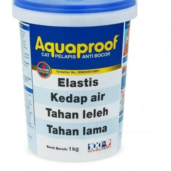 Update - CAT ANTI BOCOR AQUAPROOF PUTIH HITAM TRANSPARAN MERAH COKLAT ABU 1 KG