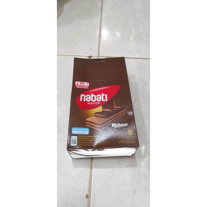 

Nabati Wafer Coklat 6gr isi 20 pcs