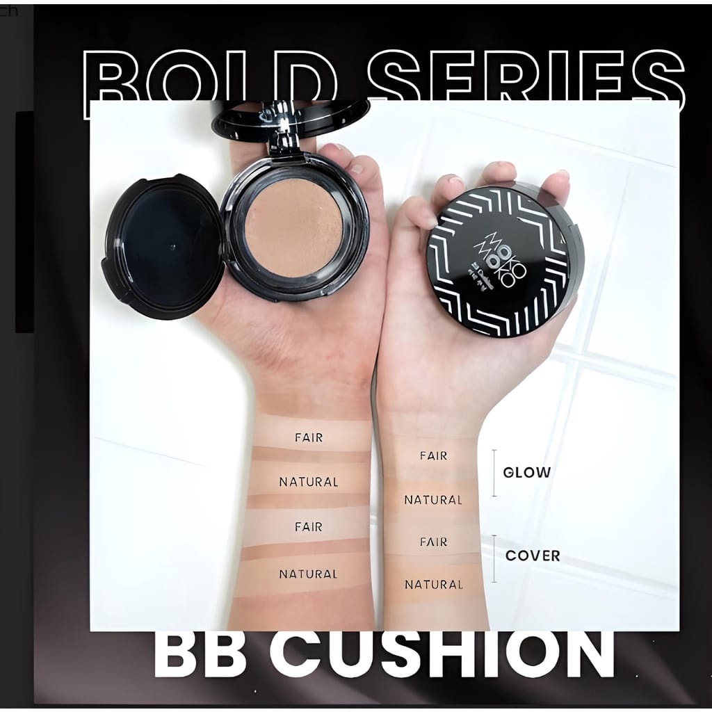 Moko-Moko BB Cushion - Cover Fair natural cover - fair glow UV PROTECTION