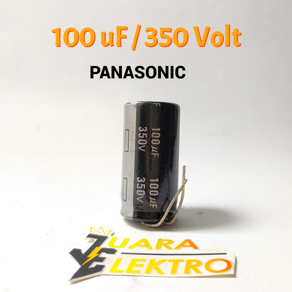 PANASONIC KAPASITOR ELCO 100uF / 350V | Capasitor Elko 100 uF/350 Volt