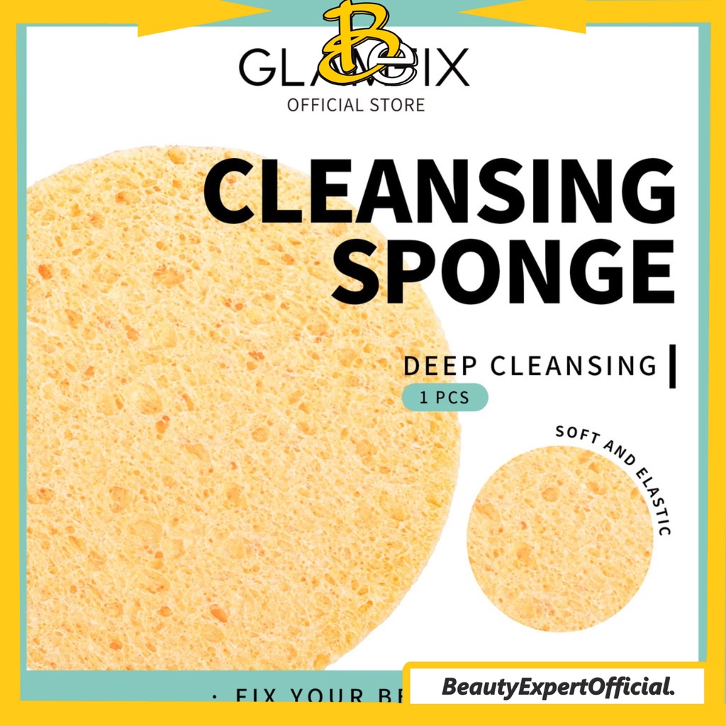⭐️ Beauty Expert ⭐️ GLAMFIX Cellulose Cleansing Sponge 1 Pcs _ Spons Pembersih Wajah | GLAM FIX Alat Kecantikan Makeup by YOU