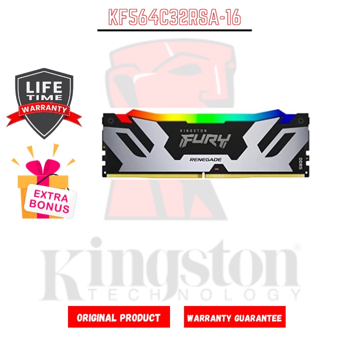 Kingston Memory RAM FURY RENEGADE KF564C32RSA-16 16GB (1x16GB)