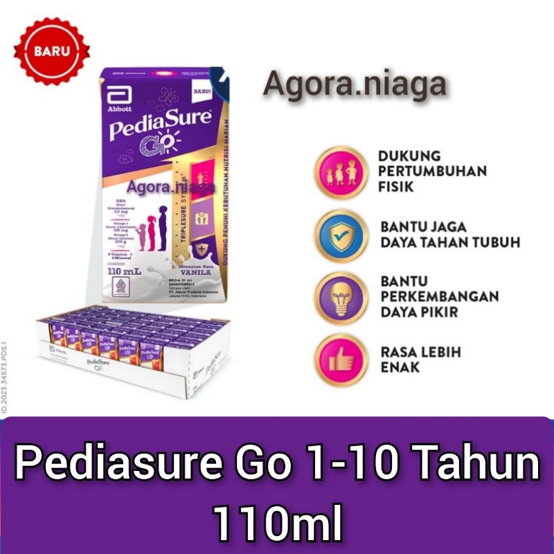 

PediaSure Go Susu UHT - 110ml (1-10 Tahun)