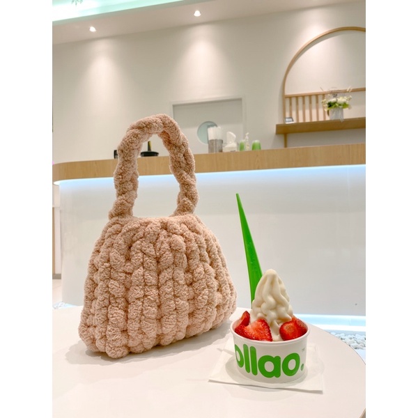 Twins Cactus/ dumpling Fluffy bag/ Korean bag