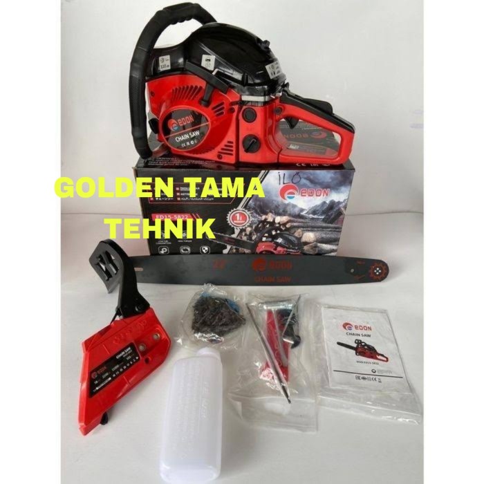 Gergaji Mesin Edon Chainsaw Edon 22 Inch Senso 58 Cc Gergaji Kayu Edon #Original