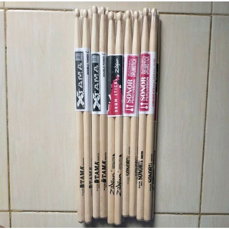 Stik drum set tama Zildjian bahan maple