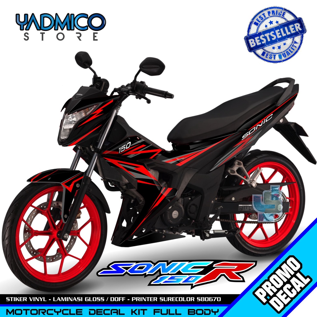 Decal Sonic 150R Full Body - Stiker Sonic 150R Full Body - Decal Hologram Sonic 150R Variasi - Strip