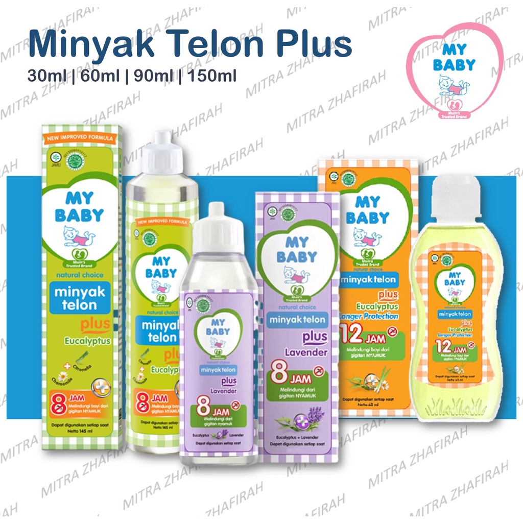 [bisa COD] Minyak Telon MY BABY 150ml Perlidungan 8 Jam | Minyak Telon MY BABY 150ml Orange Perlidungan 12 Jam