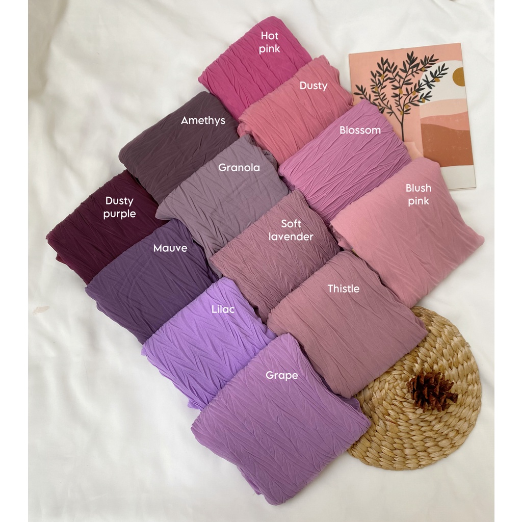 Pashmina Full Plisket Padi / Pashmina Pleats Zafron Padi