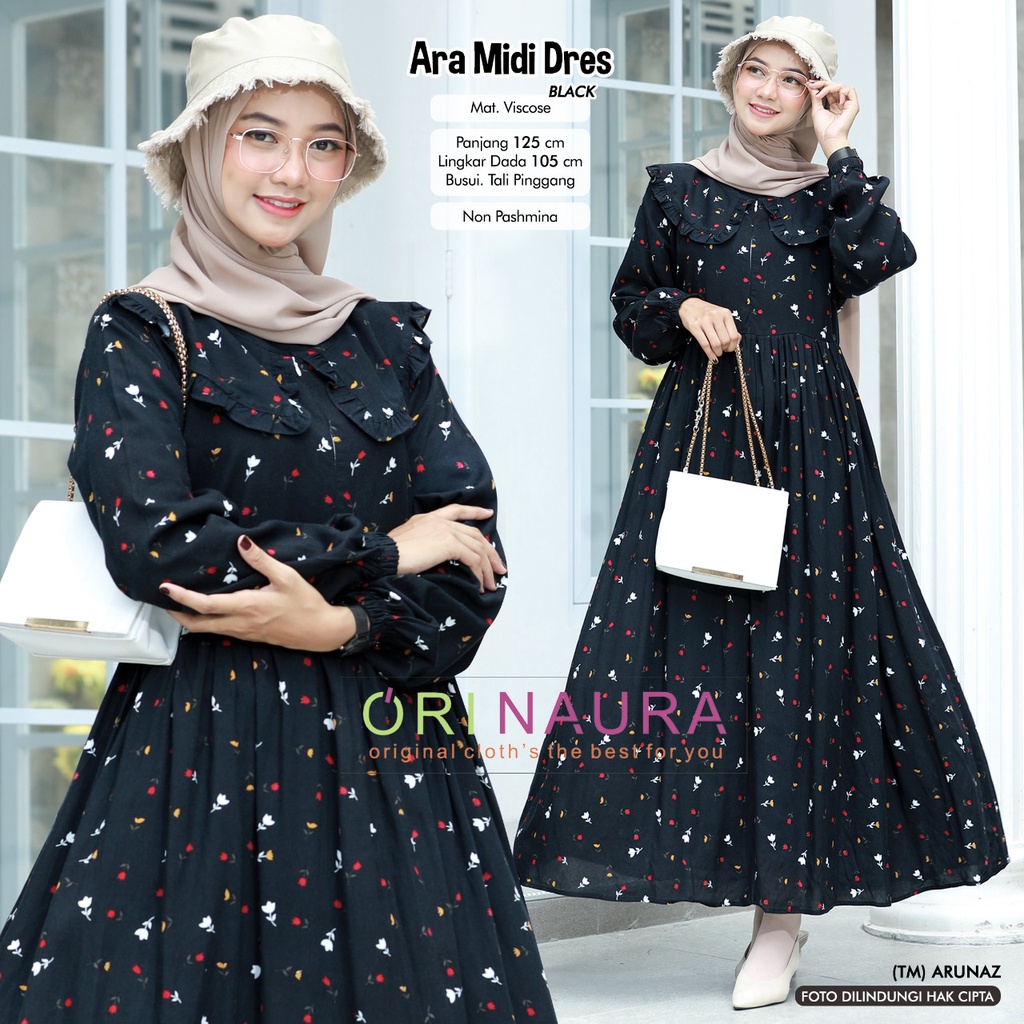 Ara Midi Dress by Ori Naura