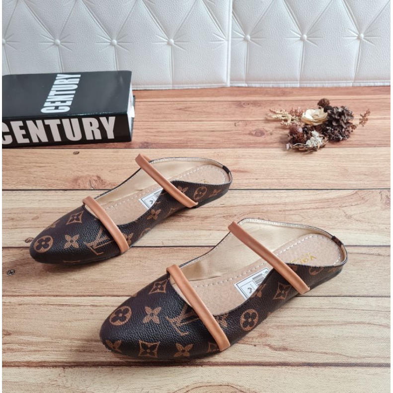 ABBUSHOES Bm 88-sepatu platshoes LV wanita