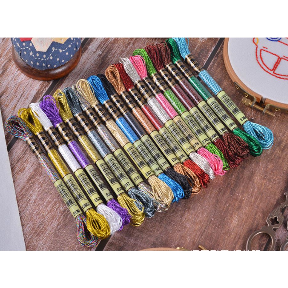 AIRO Benang Sulam Metallic Light Effects (Kode DMC) Embroidery Threads