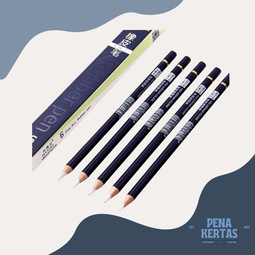 

NYONI Penghapus Bentuk Pensil / Pencil Shaped Eraser