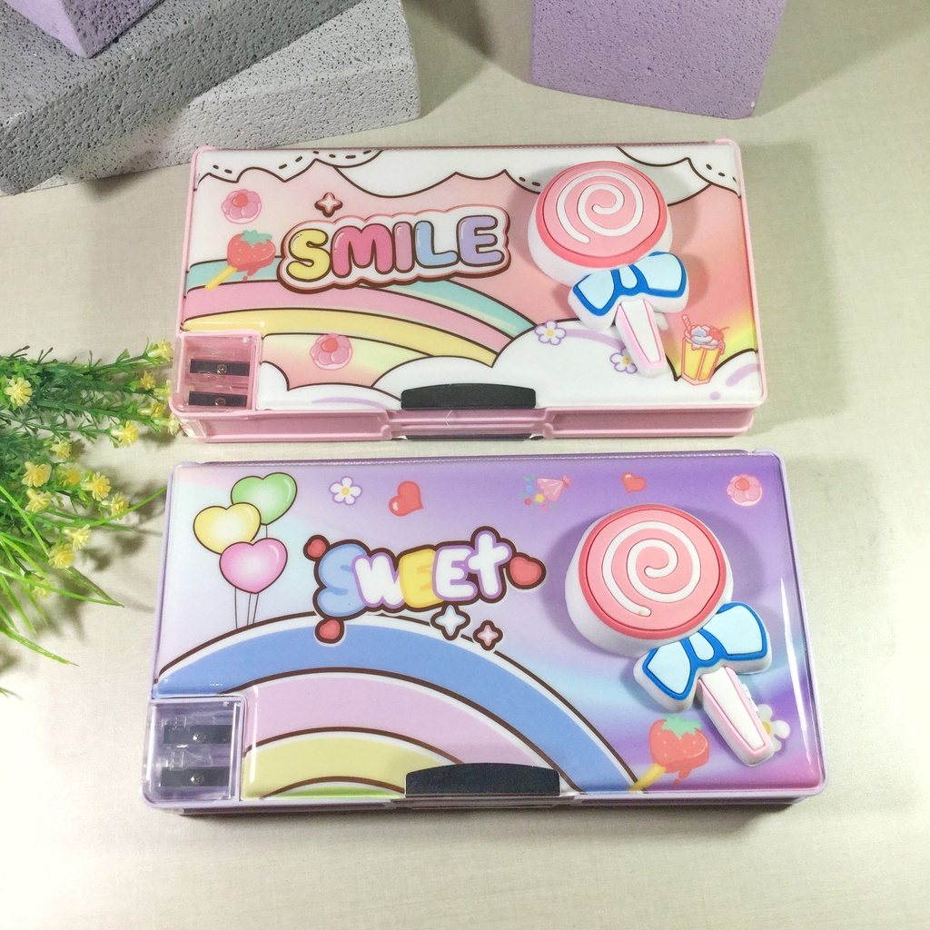 

(PCS) KOTAK PENSIL MAGNET XPM 553-10 LOLIPOP / KOTAK PENSIL SQUISHY / KOTAK PENSIL