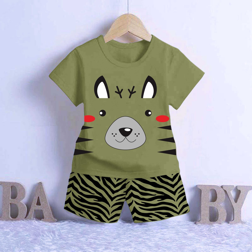 ODOM SETELAN ANAK LAKI LAKI / BAJU ANAK COWOK TERBARU UMUR 1-4 TAHUN-PE.MUKA ZEBRA/H.LMT