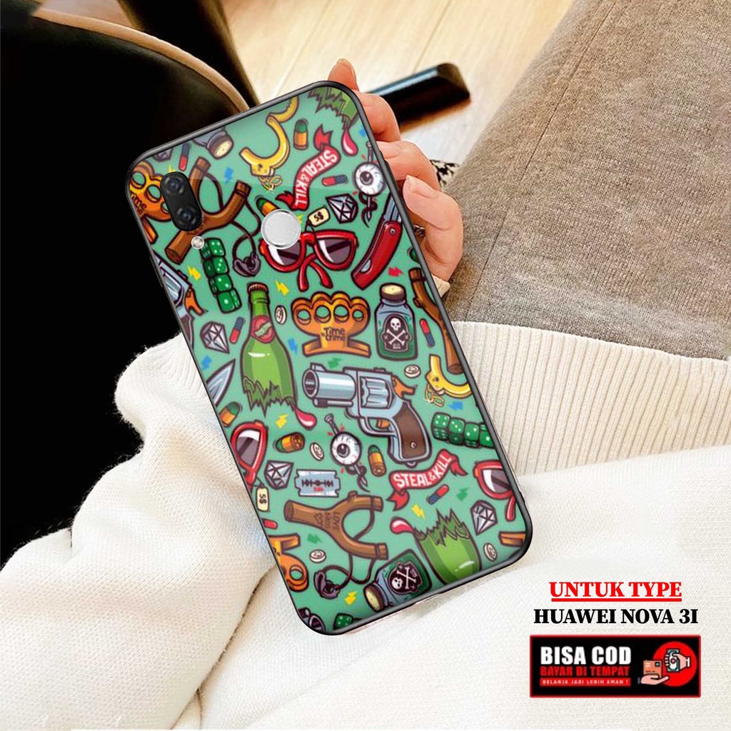 Case Huawei Nova 3i - AGM CASE - Fashion Case hp Huawei Nova 3i - Casing hp Huawei Nova 3i - Silikon